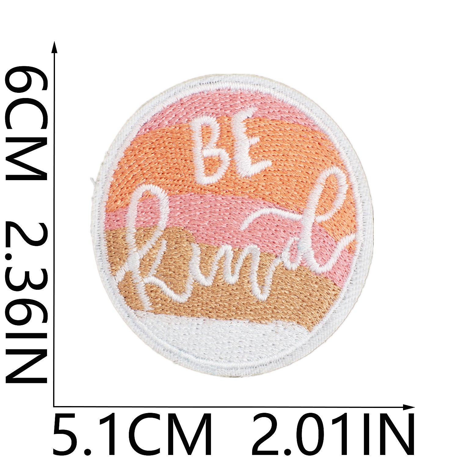 Wholesale Xiao Tian Inspirational Quotations Embroidery Cloth Sticker